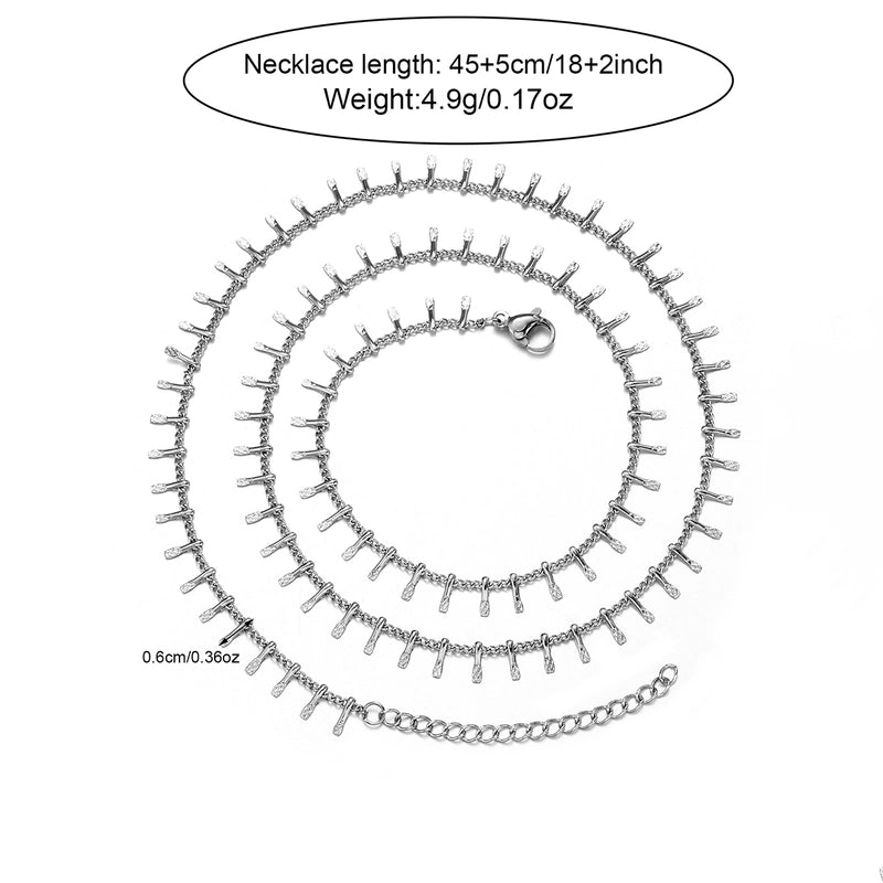 1 Men’s Fashion Casual Stainless Steel Side Ankle Chain