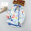 Kid Boy Dinosaur Jacket Windbreaker Coat