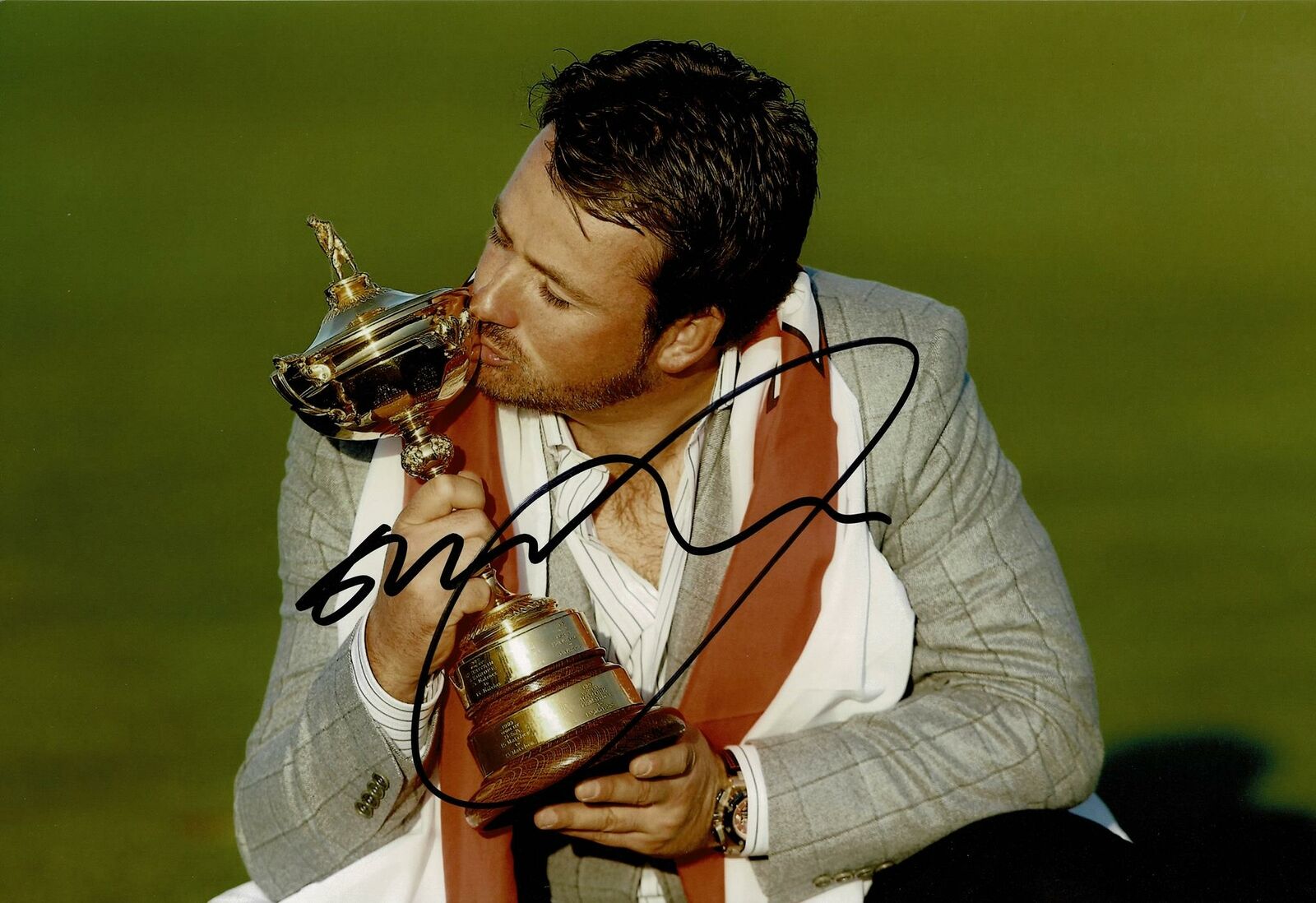 Graeme McDowell Signed 12X8 Photo Poster painting Genuine Signature (3093)