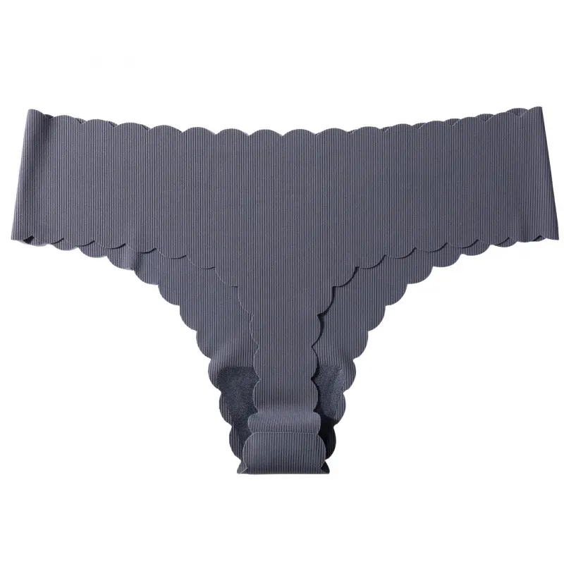 Uveng Uveng Lady One-Thick Thread Wave Side Cotton Crotch Low-Waist Bikini Trousers Woman