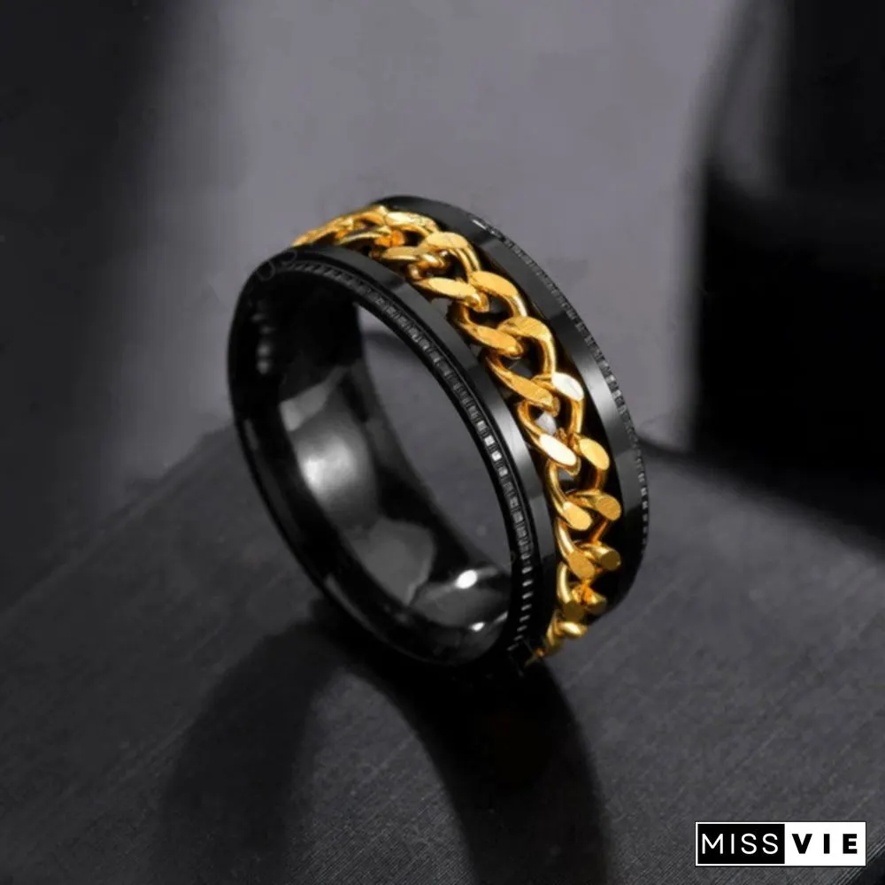 Men rings  Titanium steel rings for men  Stainless steel rings for women  Fashion rings  Rotatable rings