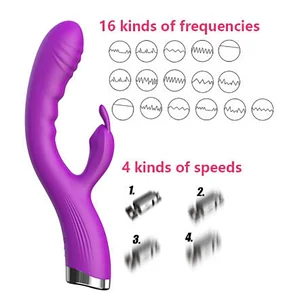 Double-Vibration Rabbit G-Spot Vibrator Female orgasm