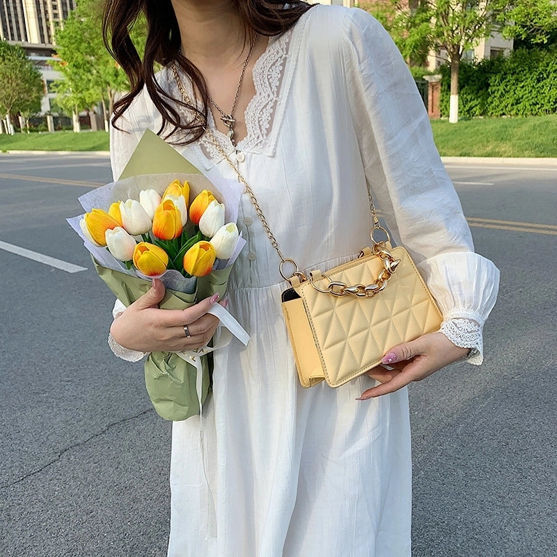 Small Pu Leather Square Bag