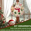 Snow DIY Diamond Painting Pendant 24cm Double-Sided Crystal Resin