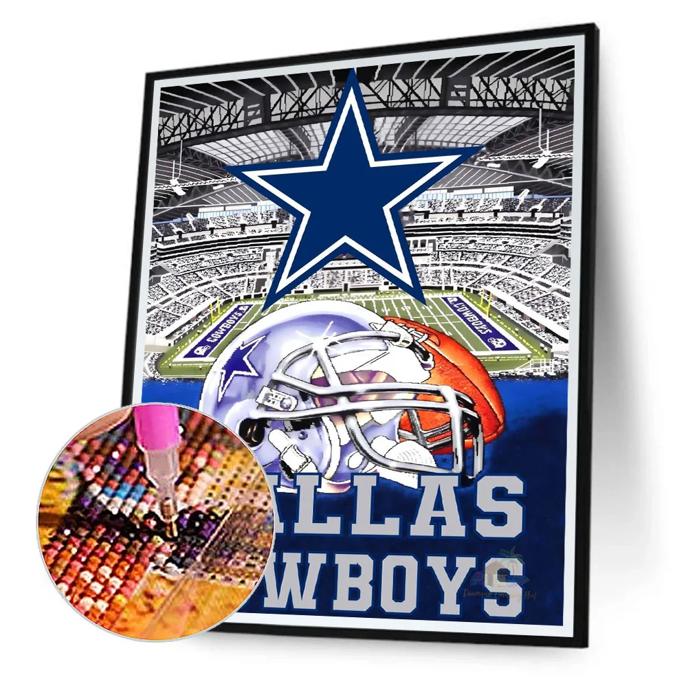 5D DIY Full Round Drill Diamond Painting NFL Abstract Home Decoration (sz2325)