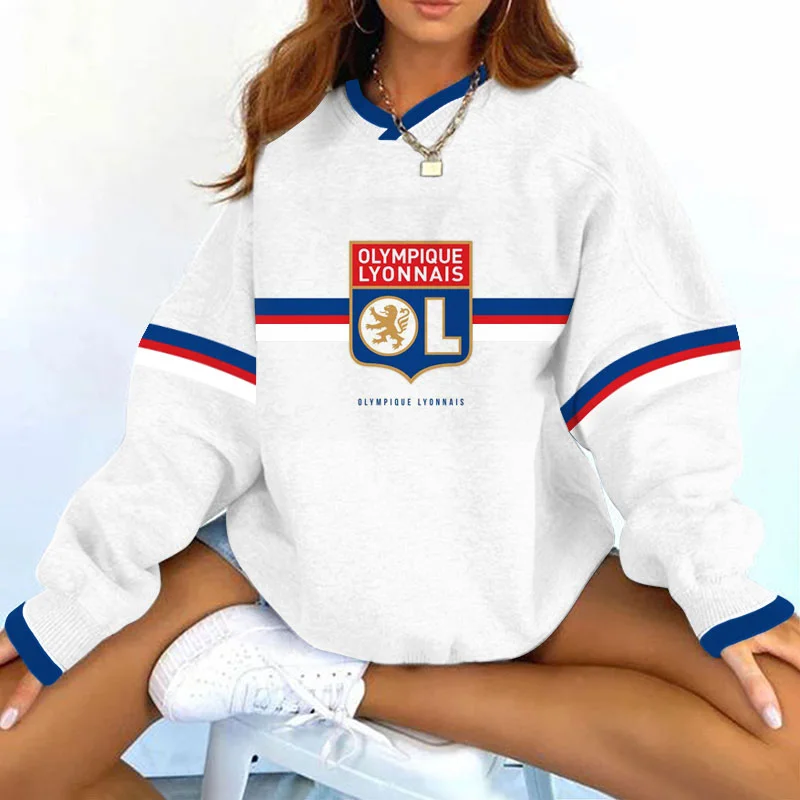 Women's Support OL Football Print Sweatshirt
