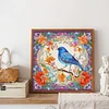 >SALE<5D DIY Full Round Drill Diamond Painting Bluebird Kit Home Decoration 30x30cm
