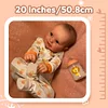 [Heartbeat Coos🔊 & Breath]Weighted 20" Realistic Reborn Baby Doll Janelle Girl Toddler Doll 2024 with Chubby and Flexible Limbs - RBBI-Myrebornbabydoll® Myrebornbabydoll®