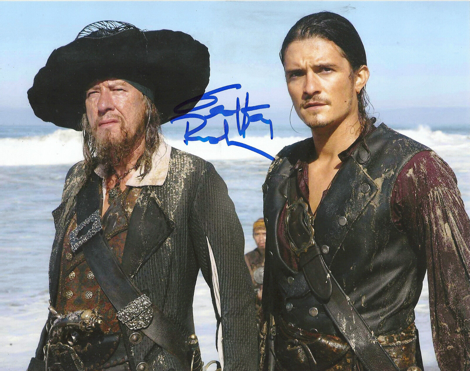 GEOFFREY RUSH 'PIRATES OF THE CARIBBEAN' BARBOSA SIGNED 8X10 PICTURE *COA 1