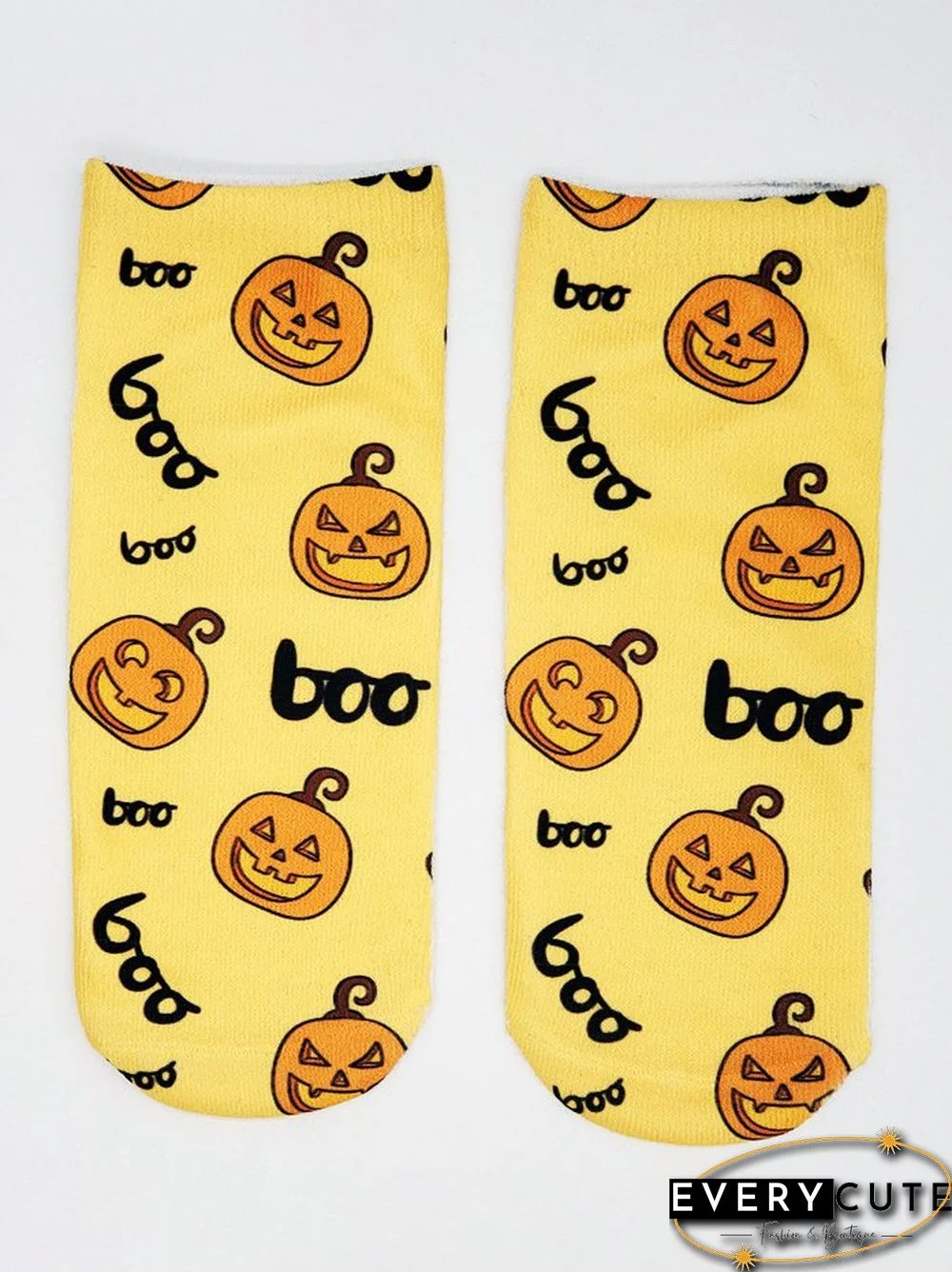 Women Street All Season Halloween Cotton Printing Party Standard Ankle Socks Regular Socks