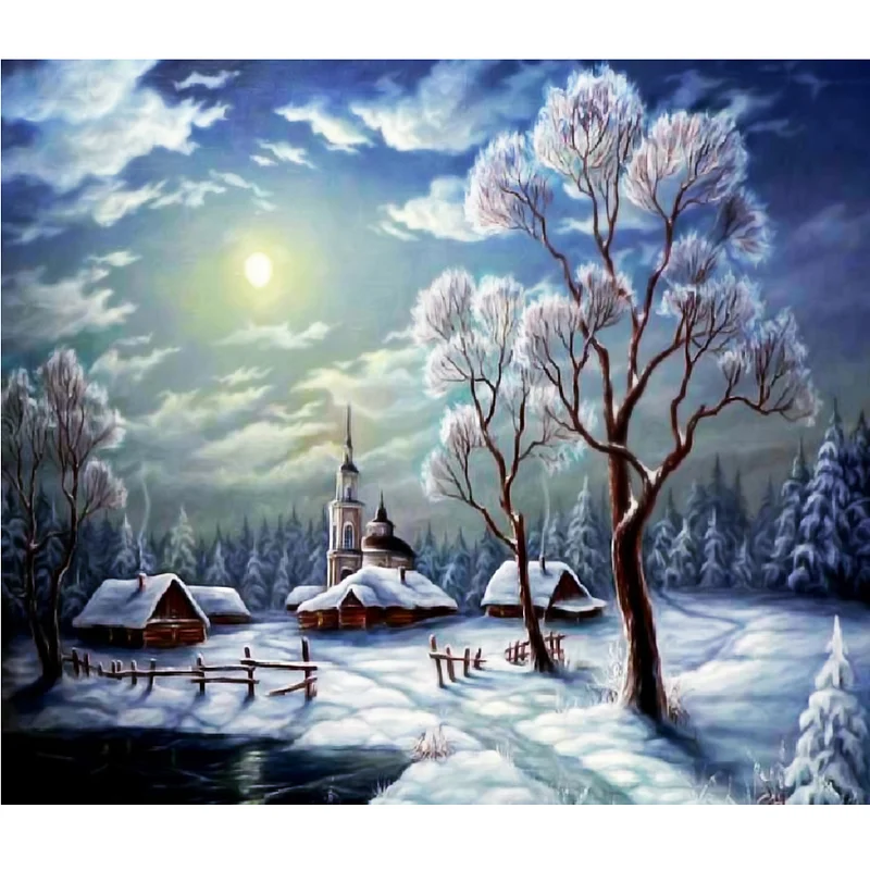 Snowman - Full Drill - Crystal Diamond Painting(30*40cm)-605583.02