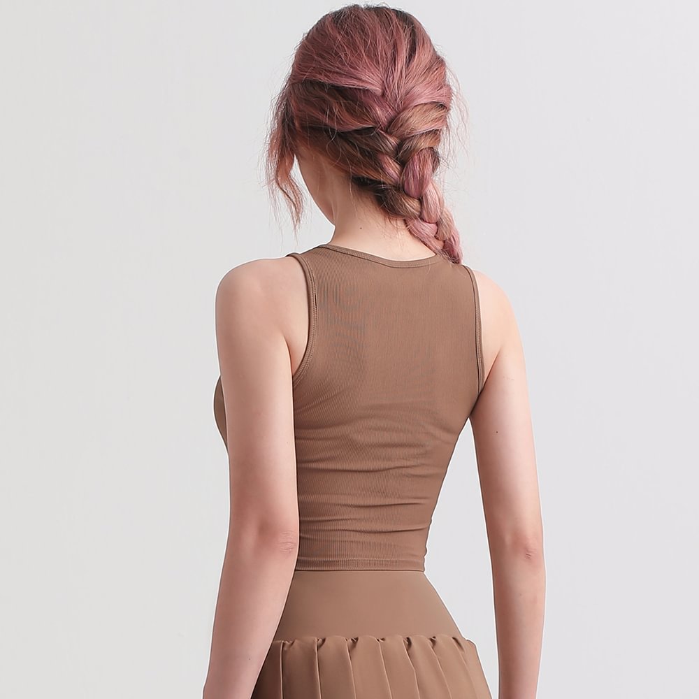 Different types of women v neck moisture wicking cool feeling nylon slim fitting everyday sports running yoga crop top online shopping on Hergymclothing