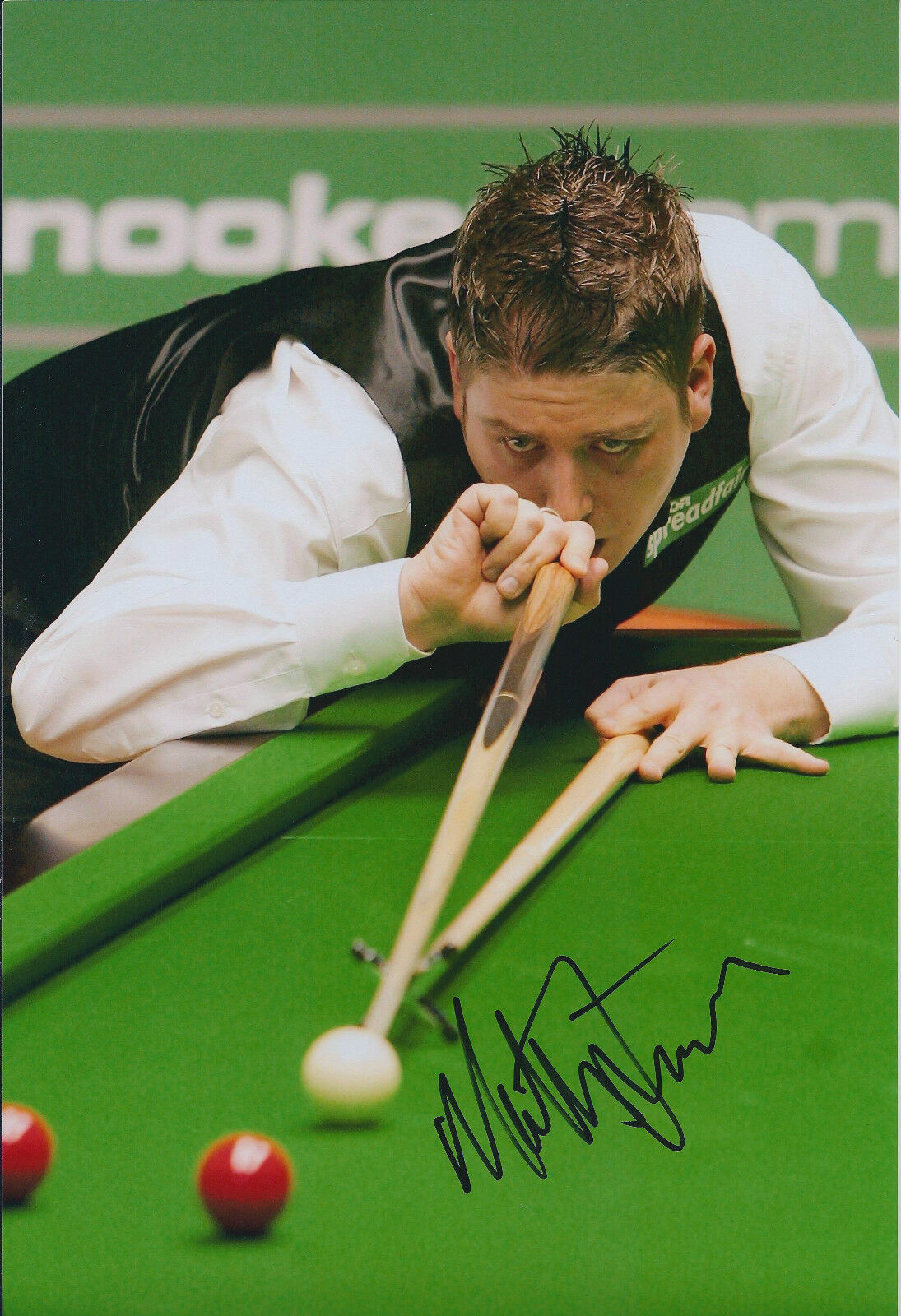 Matthew STEVENS SIGNED 12x8 Photo Poster painting Autograph COA AFTAL Scottish Masters Winner