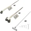 Adjustable Cutting Guide Rail 20inch Universal Cutting Circular Saw Guide Rail Four Axis Circular Saw Rip Fence Kit for Straight Edge