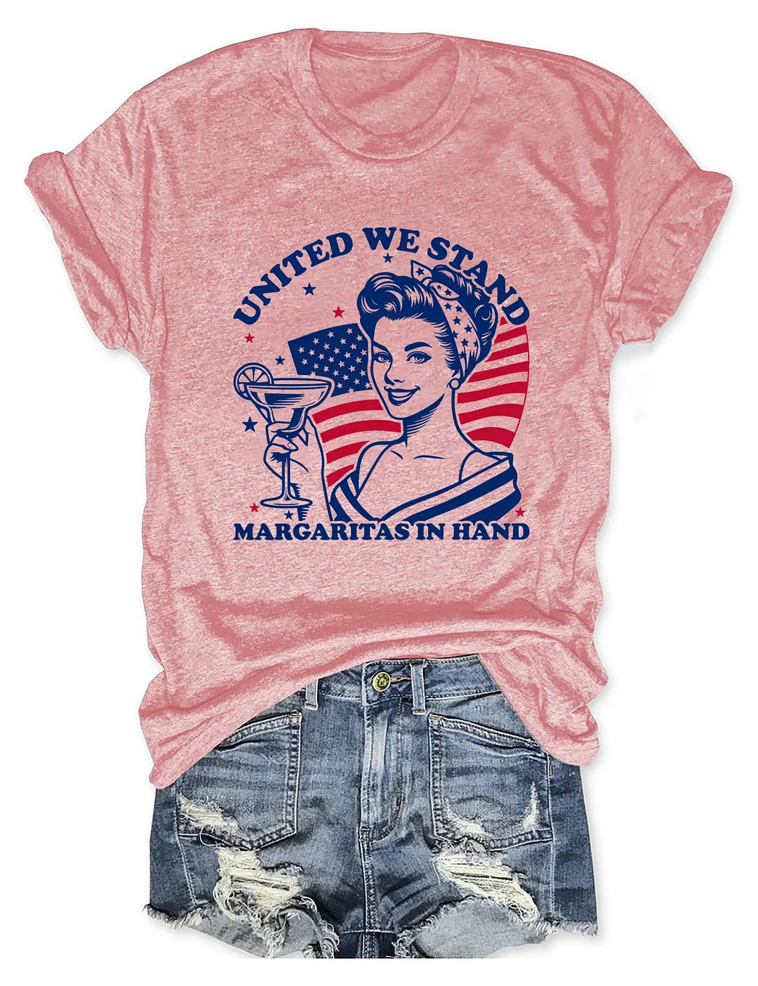 United We Stand Margaritas In Hand T-shirt