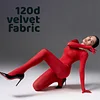 Bodystocking Long Sleeve Full Body Bodysuit Includes Five Finger Glove Body Stockings Velvet 120D Jumpsuit
