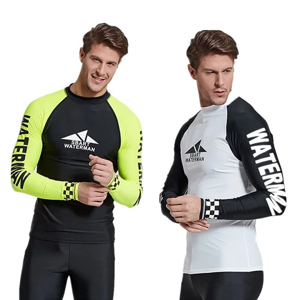 SBART Long Sleeve Diving Wetsuit Lycra Quick-dry Sun Protection T-shirt