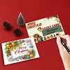 10Pcs frohe Weihnachten Rubbelkarte - 5d DIY Handwerk Dekoration