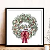 (Stamped/Counted) Christmas Wreath - 11CT/14CT Stamped Cross Stitch 40*40cm/15.75*15.75in