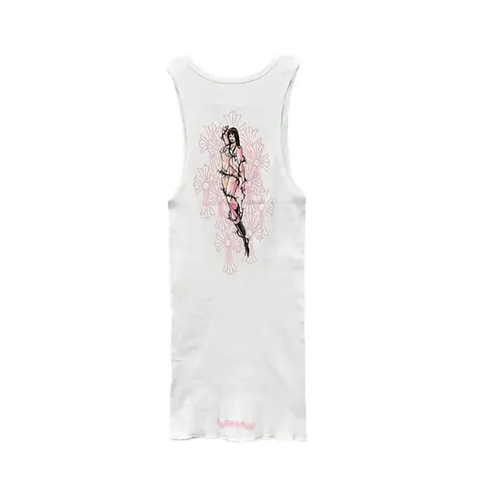 クロムハーツ Vネックプリント半袖Tシャツ レディース フィット