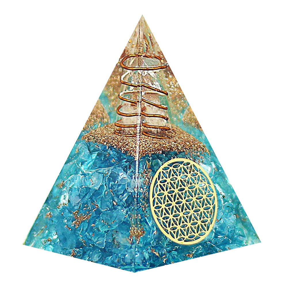 

5cm Natural Orgonite Pyramid Chakra, 02, 501 Original