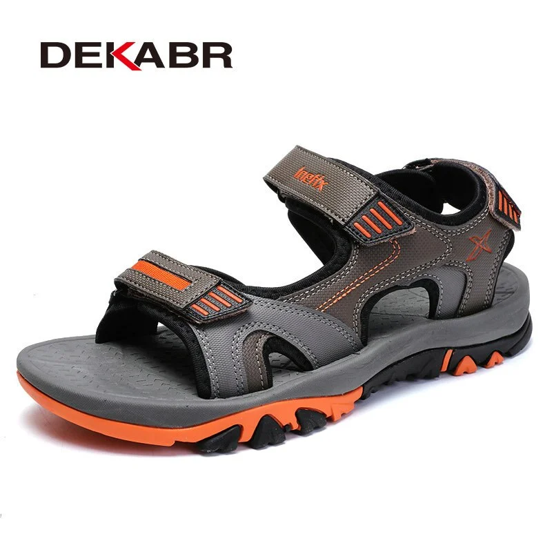 DEKABR New Fashion Casual Shoes Lycra Men Sandals Summer Men Shoes Beach Sandals Top Quality Outdoor Men's Sandals Big Size 46