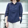 Gioiacombo&trade; Nuova camicia jacquard allentata retr&ograve; da donna
