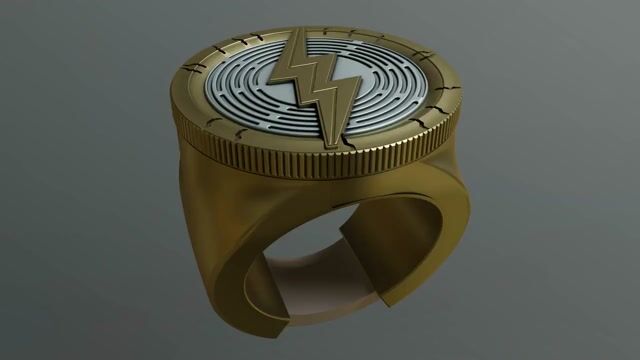 Openable And Closable Super Fast Charging Lightning Ring 1/1 Scale COS Props