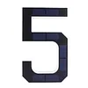 LED Illuminated Modern Address Sign IP44 Waterproof Personalized Solar Powered Address Number with Easy Installation UV Protection for Outside House Light Up Courtyard Hotel Bar