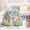 (US Only)Acrylic Special Shape Easter Egg House Diamond Painting Desktop Decors