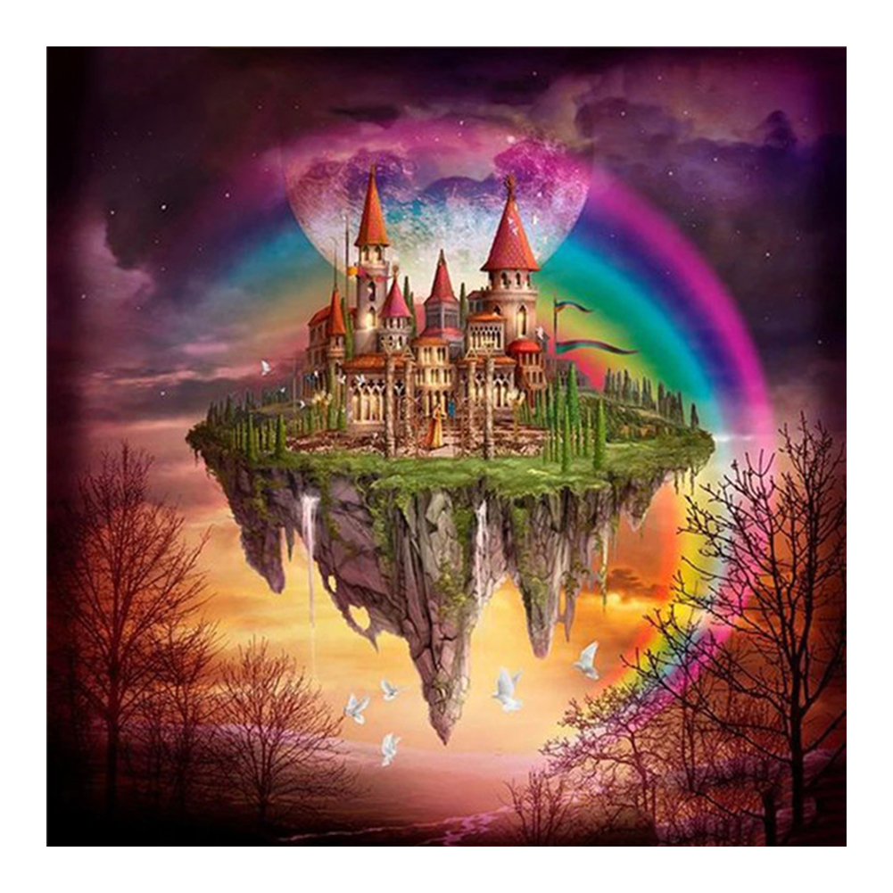 

Rainbow Castle - Round Drill Diamond Painting - 30*30CM, Round diamond 30*30cm, 501 Original