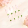 24 Pi&egrave;ces Faux Ongles &agrave; la Fleur
