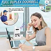 Wireless Doorbell, Intercom Doorbells Hands-Free, Waterproof Full Duplex Door Bell Two Way communication for Home Office 1000ft Range Doorbell Chime with 8 Volume Levels& LED Flash