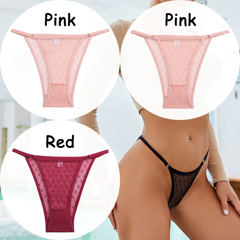 Billionm Panties Lace G-string Thong Women's Underwear Mesh Transparent Lingerie Low-Waist Female Briefs Soft Women's Underpants
