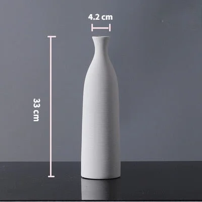 Vases Home Decoration Accessories Ceramic Vase Modern Minimalism Flower Vase Living Room Decoration Office Table Decoration