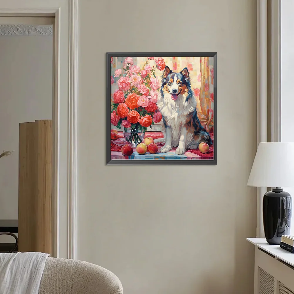 Full Round Diamond Painting 30*30cm - Shepherd Dog