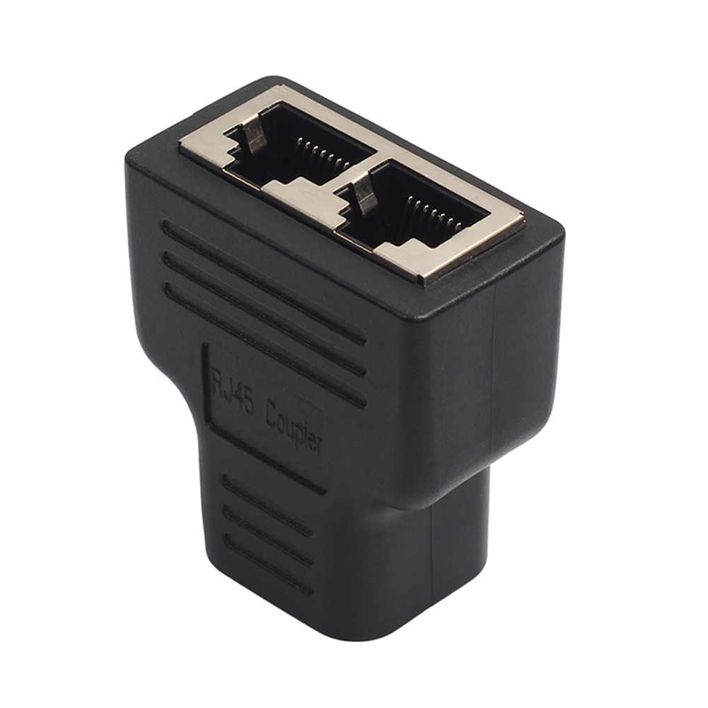 

RJ45 Splitter Adapter 1 to 2 Dual Female Port CAT5/CAT 6 LAN Ethernet Sockt, 501 Original