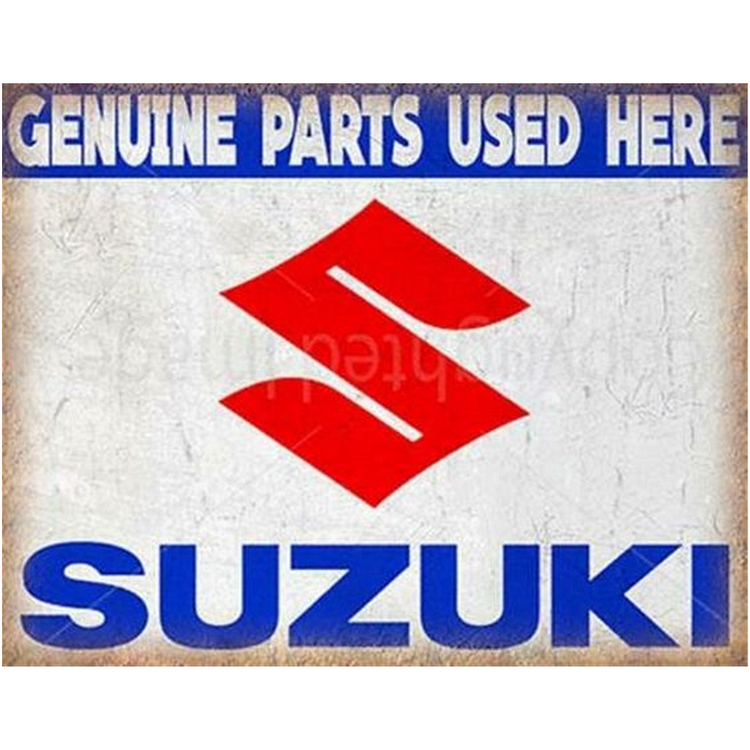 Motos Suzuki - Enseigne Vintage Métallique/Enseignes en bois - 20*30cm/30*40cm