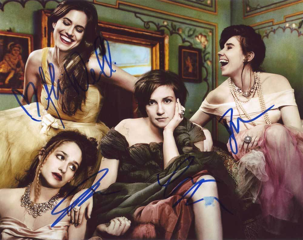 GIRLS In-person AUTHENTIC Autographed Cast Photo Poster painting by 4 SHA #77527