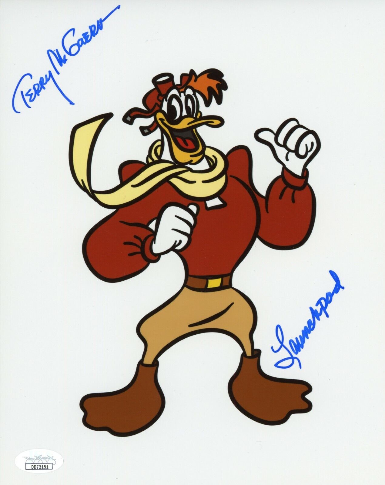 TERRY McGOVERN Hand-Signed LAUNCHPAD ~ DUCKTALES