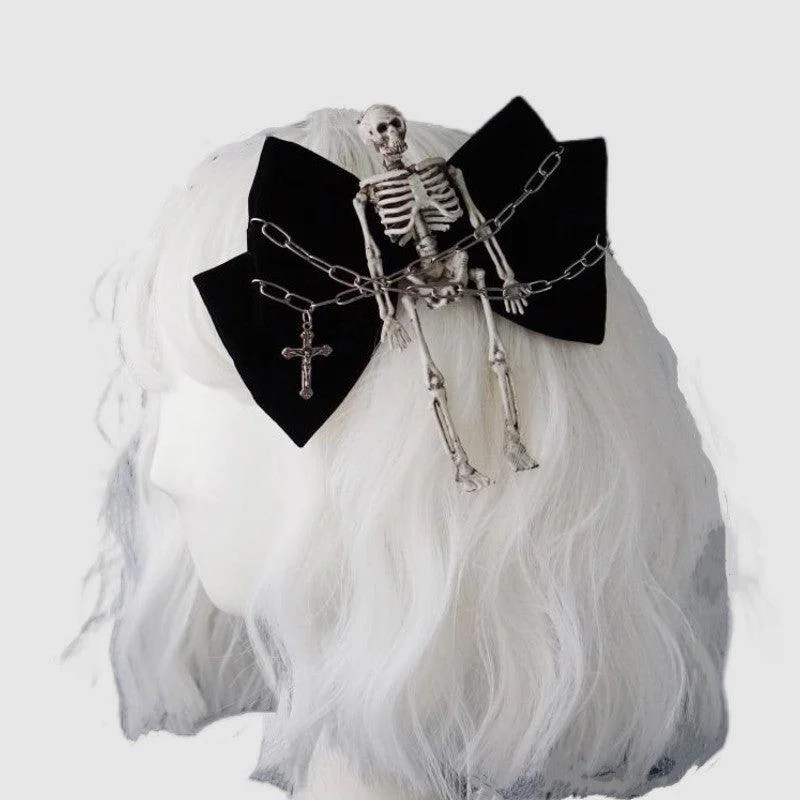 Skeleton Bowknot Hairpin