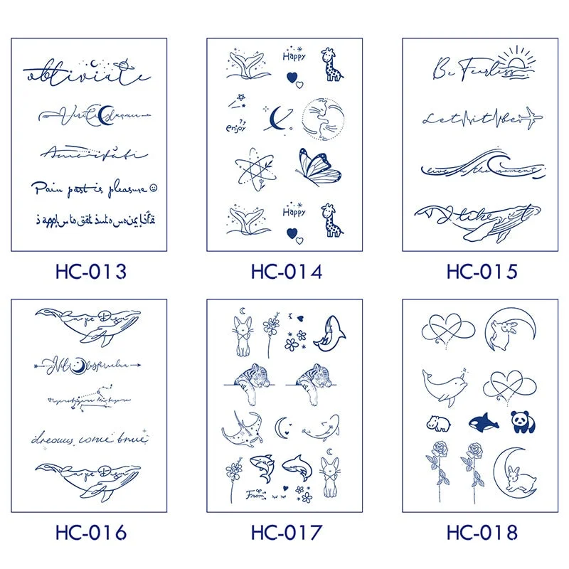 Basketball Anime Flower Butterfly Text Art Festival Cute Cool Waterproof Full Body Arm Men and Women Natural Temporary Tattoos