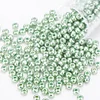 Cross Stitch Bead Embroidery Accessories 2.0mm Metallic Glass Round Beads DI Beads Suitable For 11ct Canvas Hairpin Bracelet Necklace Jewelry Accessories