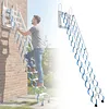 [US Local Warehouse] Ceiling Mount Attic Ladder Hidden Retractable Loft Ladder W/Pull Rod (Blue)