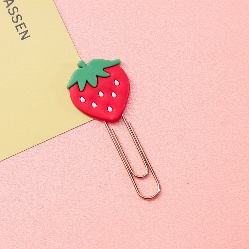 Accessories Cartoon Animal Fruit Paper Clip Shape Bookmark
