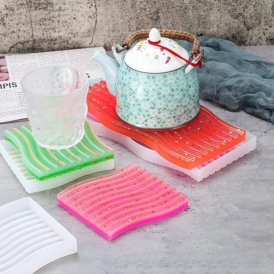 Wave Coaster Epoxy Resin Mold