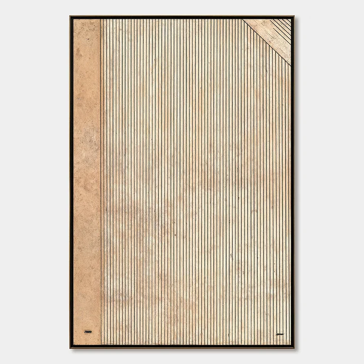 CODEX: Minimalist Architectural Line Art Painting（Canvas painting）