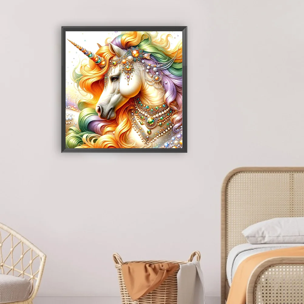 Diamond Painting - Full Round Drill - Unicorn(Canvas|30*30cm)