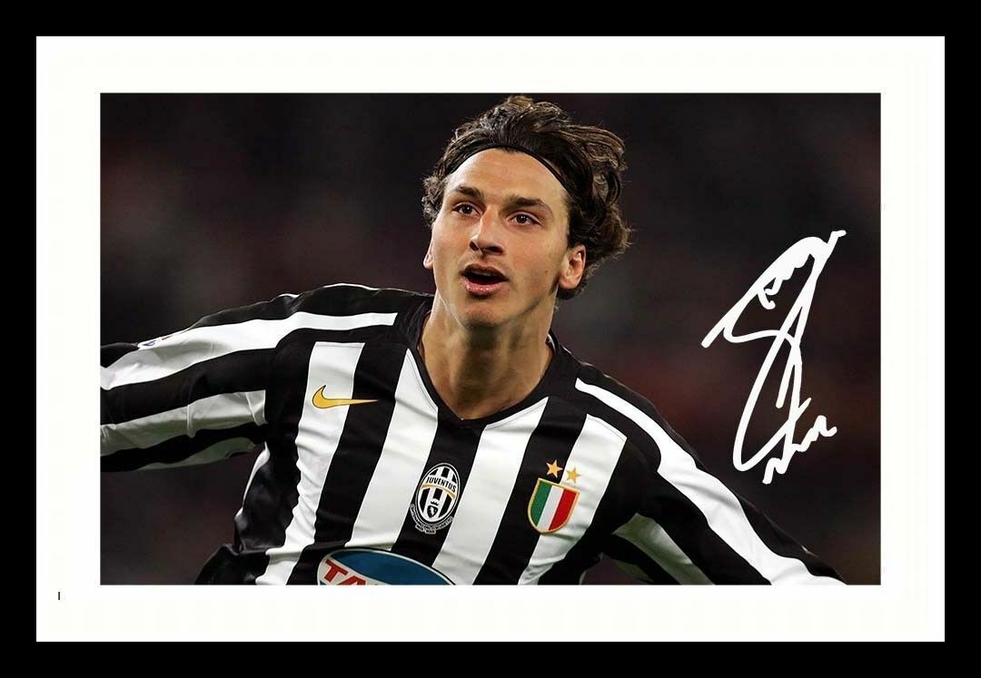 Zlatan Ibrahimovic - Juventus Autograph Signed & Framed Photo Poster painting