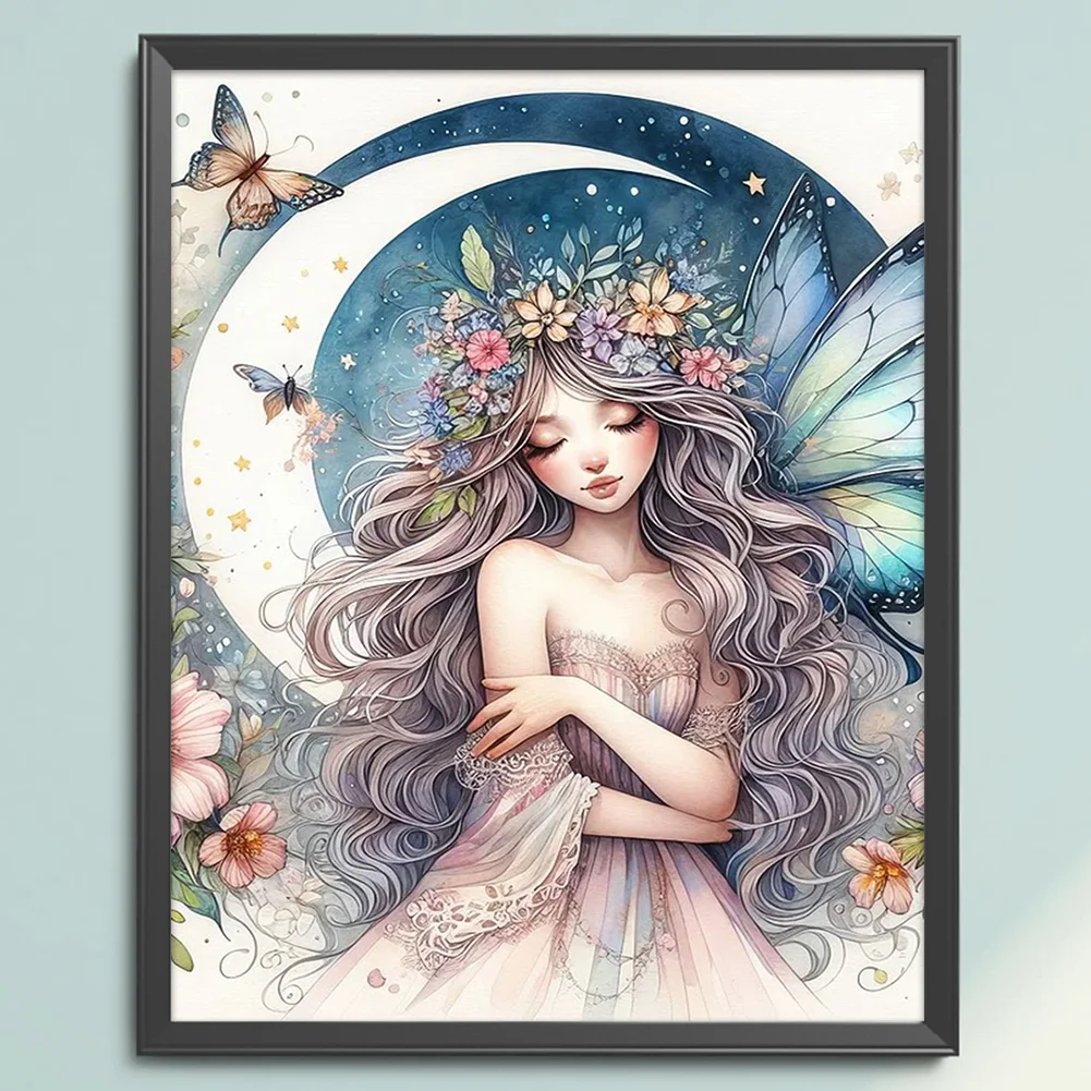 11CT Full Stamped Cross Stitch - Fairy(Canvas|40*50CM)